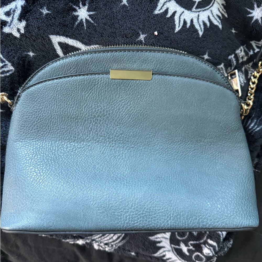 Dusty blue crossbody bag